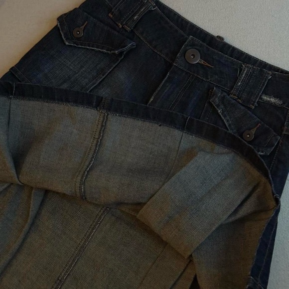 Dark Indigo Denim A-Line Skirt - Picture 4 of 8